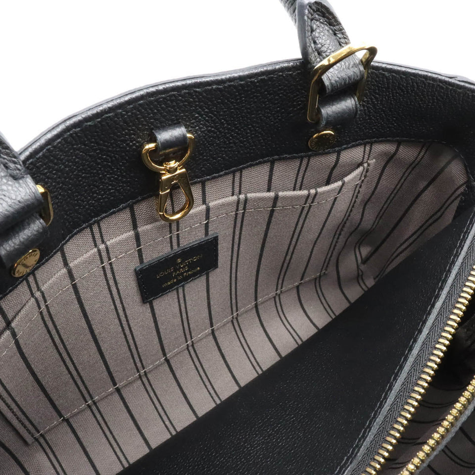 Louis Vuitton Monogram Emplant Montaigne BB Handbag Noir Black