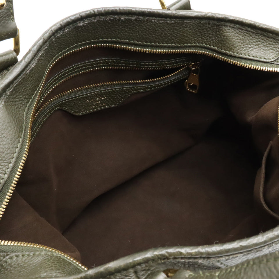 Louis Vuitton Monogram Mahina Stella PM Tote Bag Leather Khaki