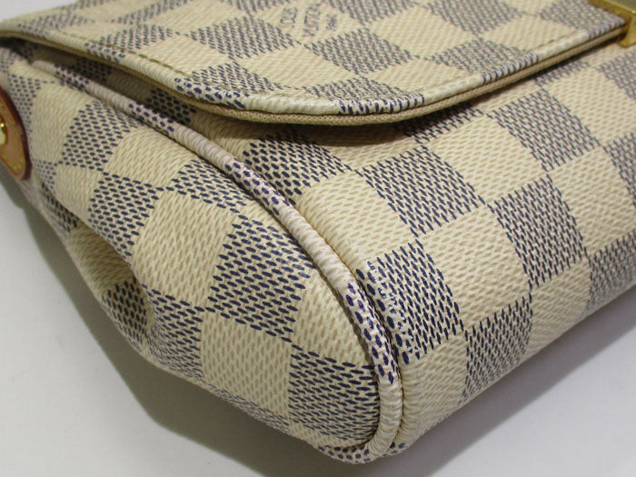 Louis Vuitton Favorite MM Shoulder Bag Damier Azur