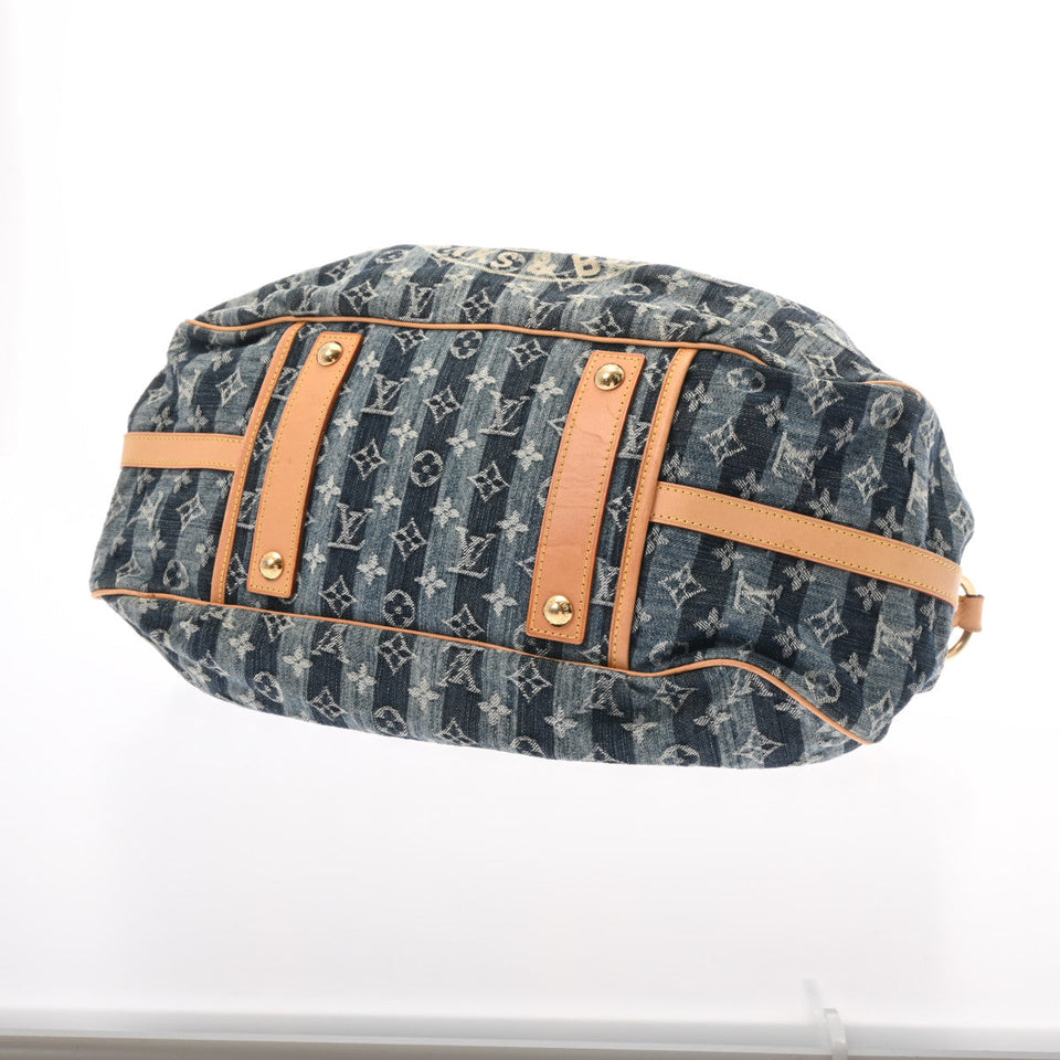 Louis Vuitton Denim Raye Cabas GM Shoulder Bag