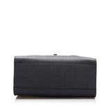 Louis Vuitton Lock Me Tote MM Handbag Shoulder Bag 2WAY Noir Black Leather
