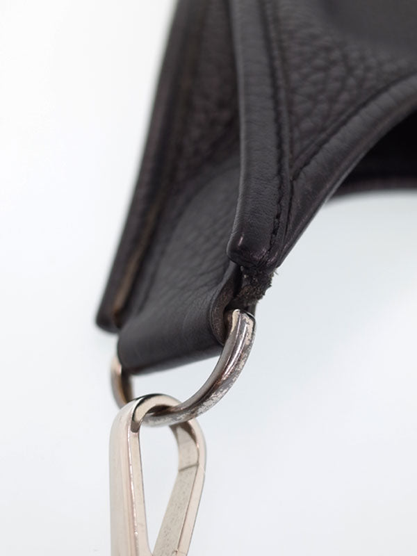 Hermes Evelyn Stamp Shoulder Bag Black