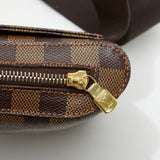 Louis Vuitton Damier Jeronimos Shoulder Bag Body Bag Waist Bag Brown PVC Leather