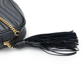 Saint Laurent- Tassel Chain Shoulder Bag Mini Crossbody Bag Black