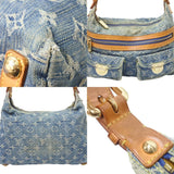 Louis Vuitton Monogram Denim Baggy PM Shoulder Bag Blue