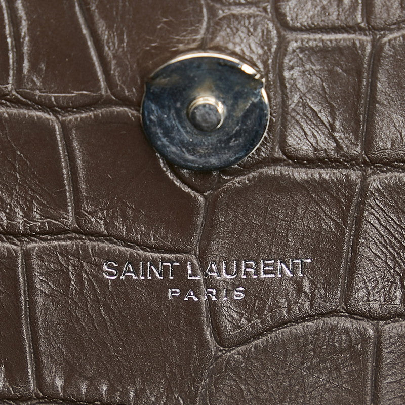 Saint Laurent- Kate Double Chain Shoulder Brown
