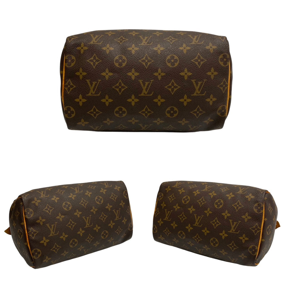 Louis Vuitton Speedy 25 Monogram Leather Mini Tote Brown