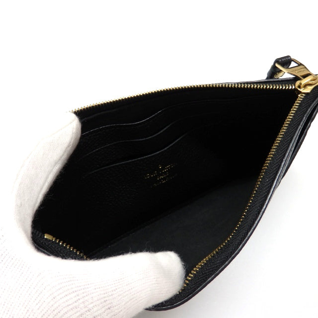 Louis Vuitton Monogram Emplant Pochette Melanie BB Long Wallet Pouch