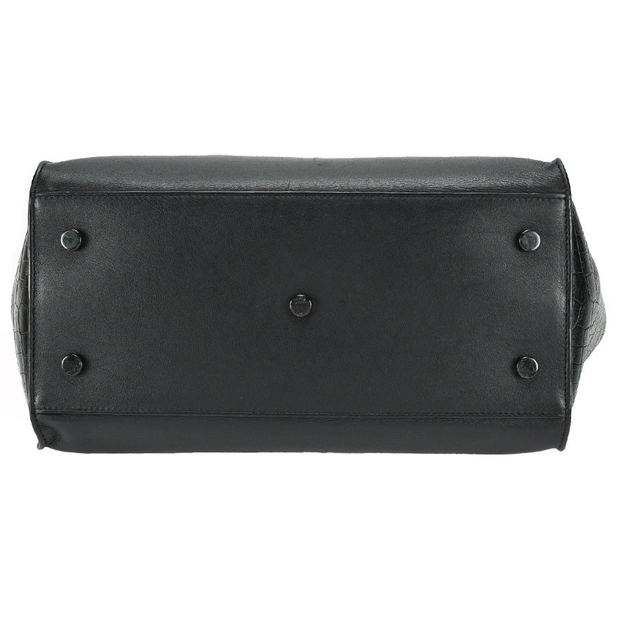 Saint Laurent- PARIS Downtown Cabas Shoulder Bag Leather Black