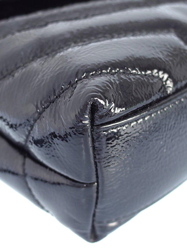 Saint Laurent- Paris Monogram Strap Bag Shoulder Bag Black