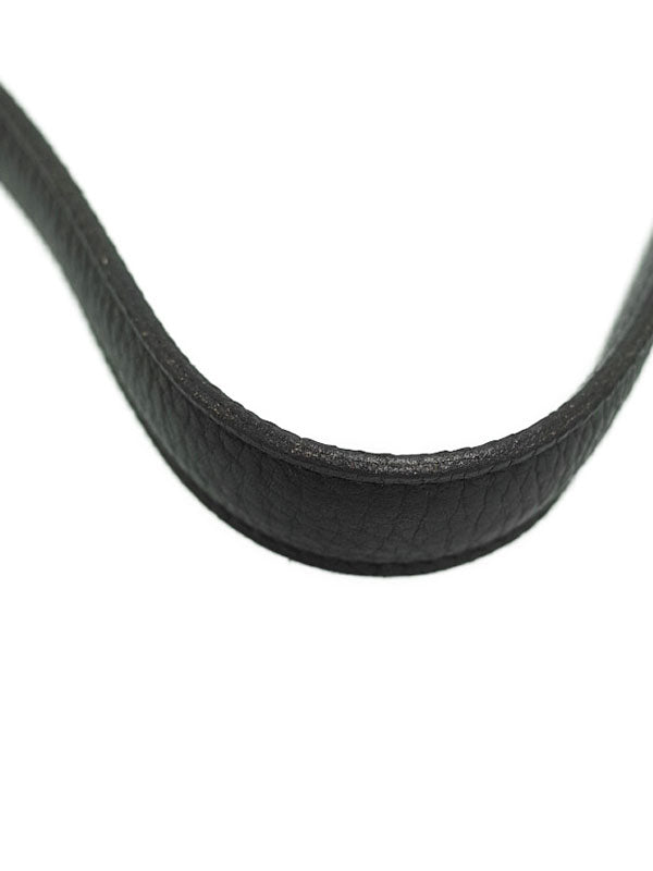 Hermes Trim G Engraved Shoulder Bag Black