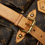 Louis Vuitton Monogram Manhattan GM Handbag Boston Bag Brown