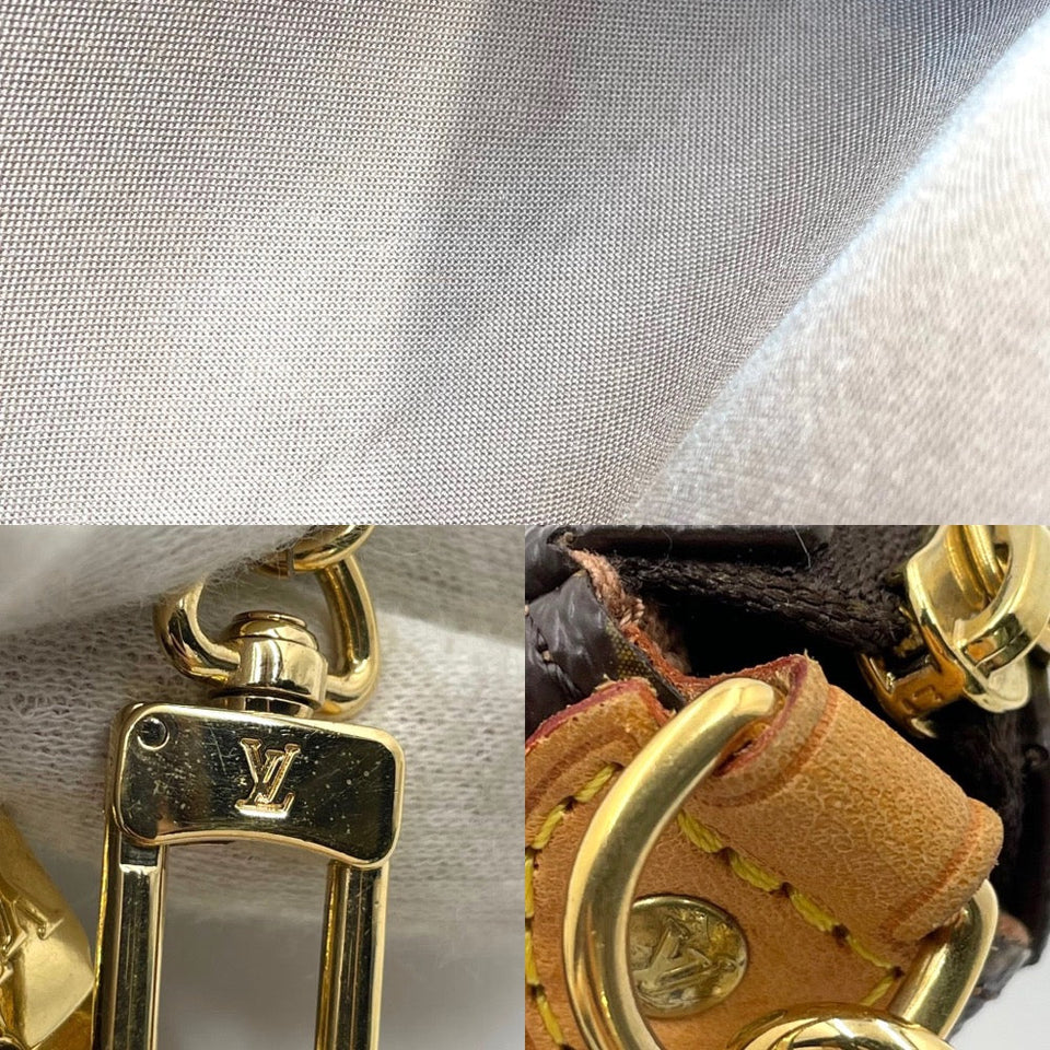 Louis Vuitton Monogram Eva Chain Shoulder Bag Brown