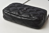 Saint Laurent- Becky Double Zip Pouch Mini Bag Clutch Bag Leather Black Saint Laurent