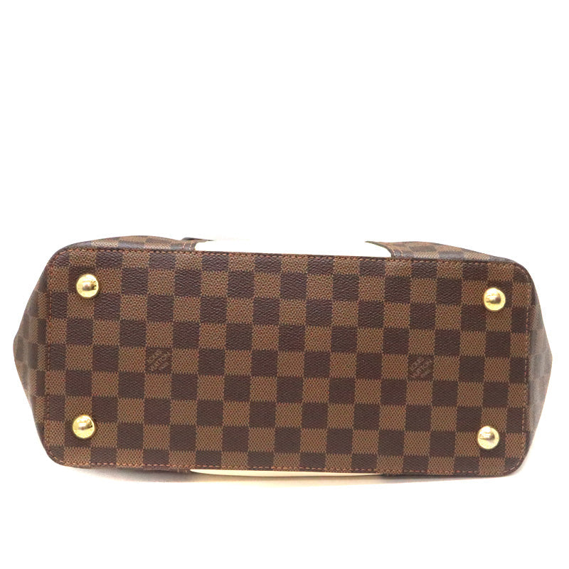 Louis Vuitton Jersey Damier Canvas Ebene Brown Tote Bag