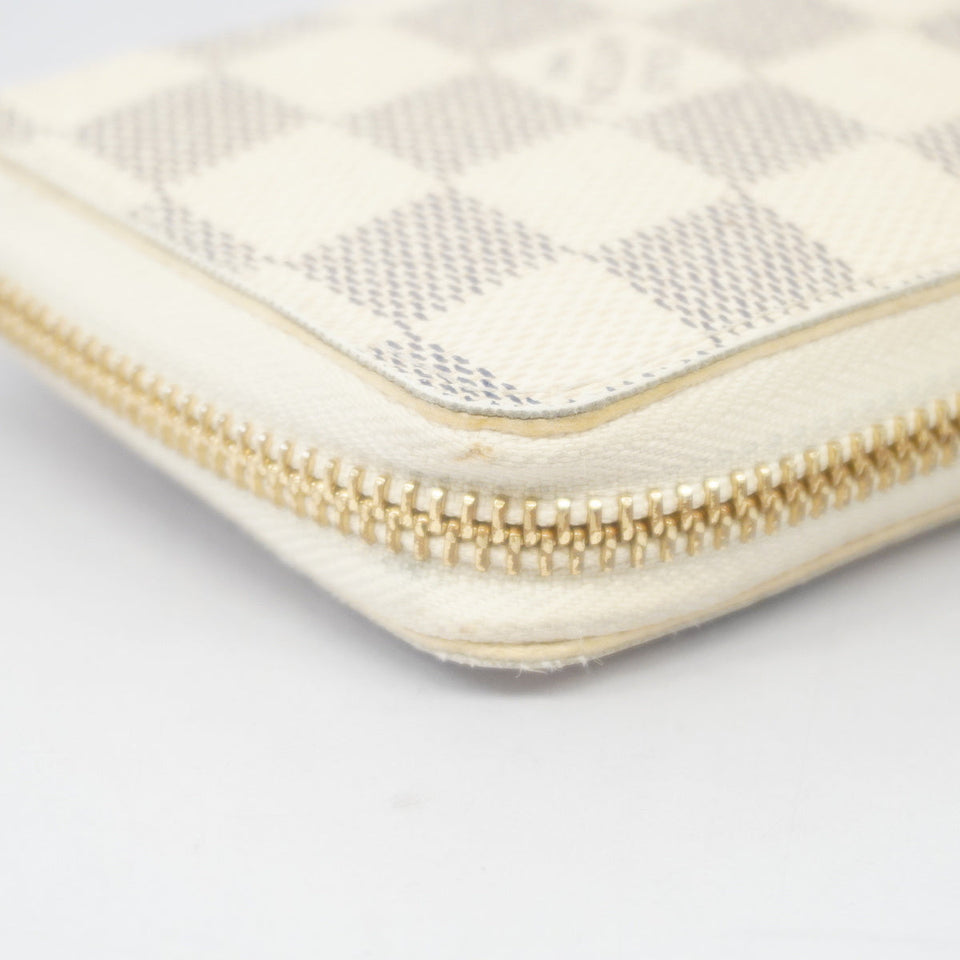 Louis Vuitton Long Wallet Damier Azur Portefeuille Clemence