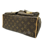 Louis Vuitton Manhattan PM Monogram Handbag Mini Boston Bag Brown
