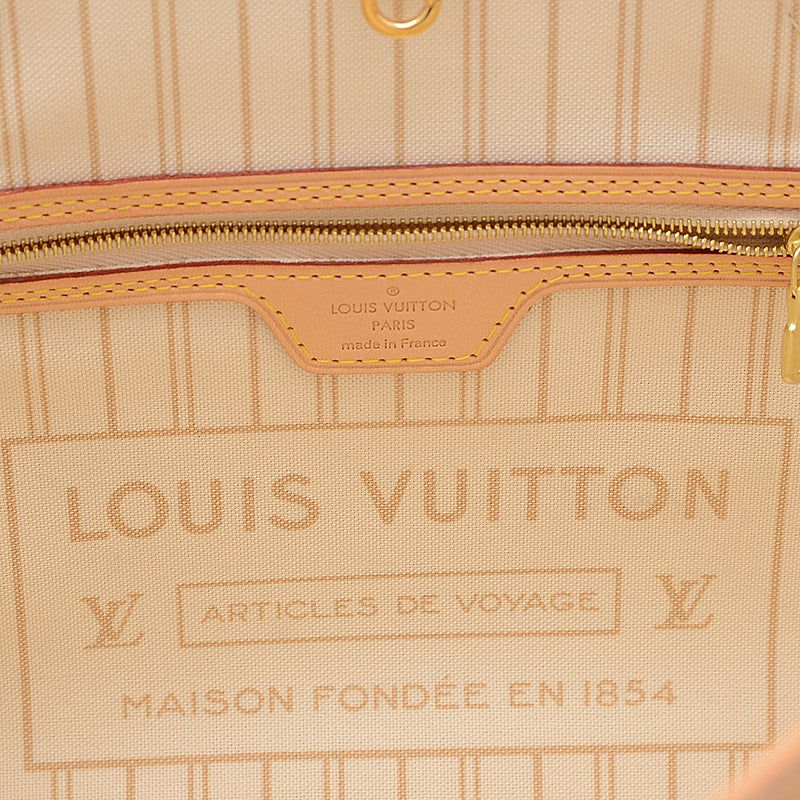 Louis Vuitton Damier Azur Neverfull PM Tote Bag With Pouch