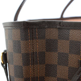 Louis Vuitton Damier Neverfull MM Tote Bag with Pouch Rose Ballerine