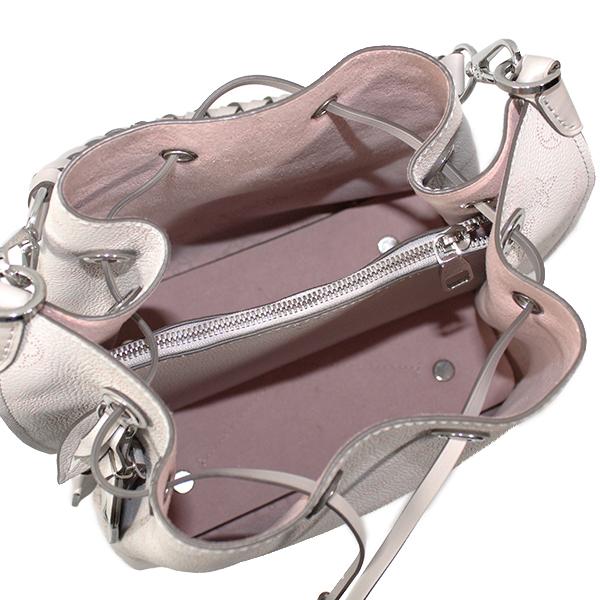 Louis Vuitton Mahina Mulia Shoulder Bag White Silver Hardware