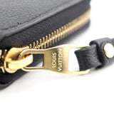 Louis Vuitton Zippy Wallet Monogram Emplant Long Wallet Noir