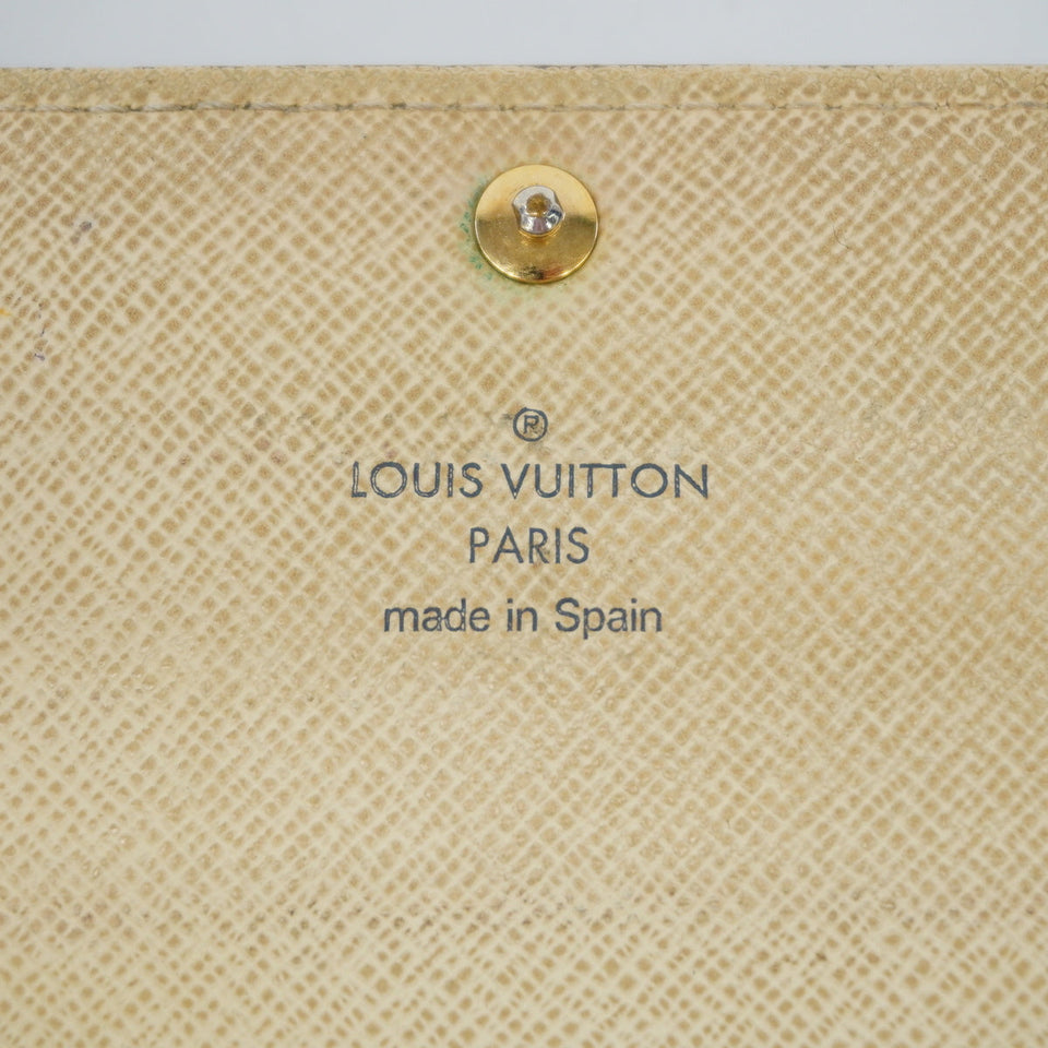 Louis Vuitton Bifold Long Wallet Damier Azur Portefeuille Sarah Wallet