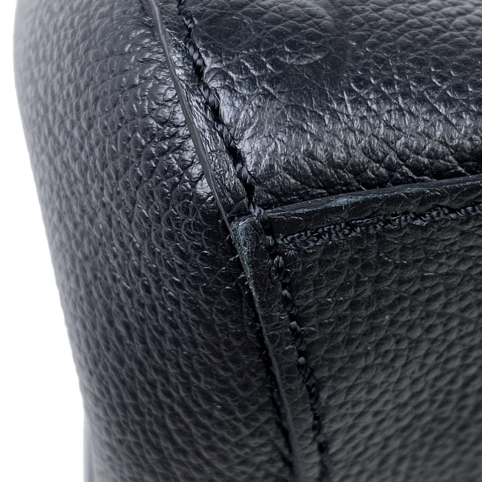 Louis Vuitton Montaigne MM Shoulder Bag Implant Noir Black