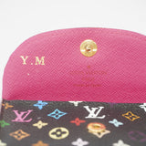 Louis Vuitton Card Holder Monogram Multicolor Black