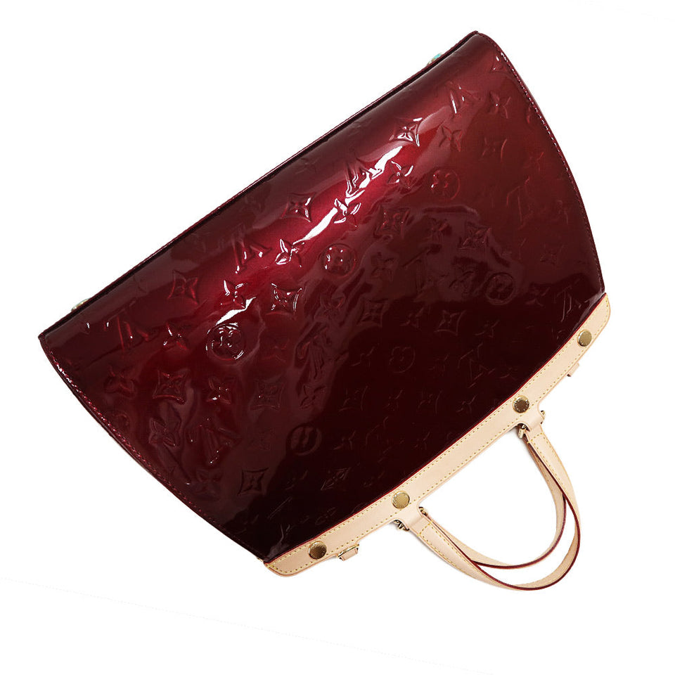 Louis Vuitton Blair MM Shoulder Bag Vernis Leather Rouge Fauvist Red