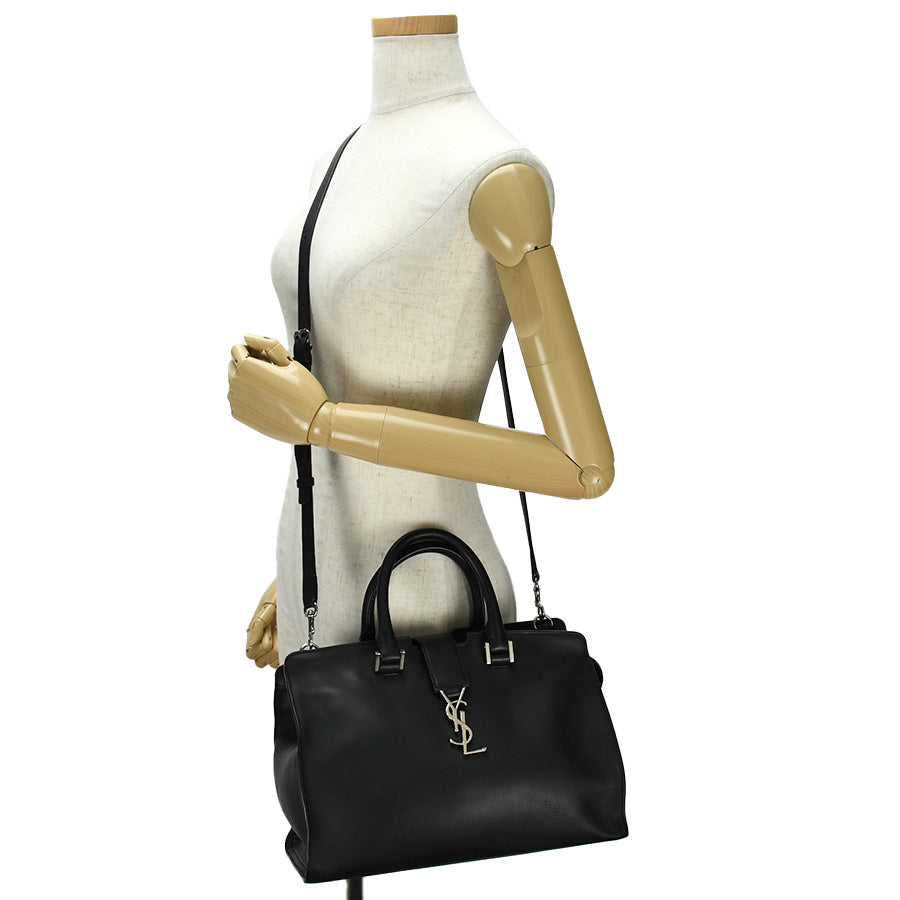 Saint Laurent- Small Cabas Handbag 2way Monogram Black
