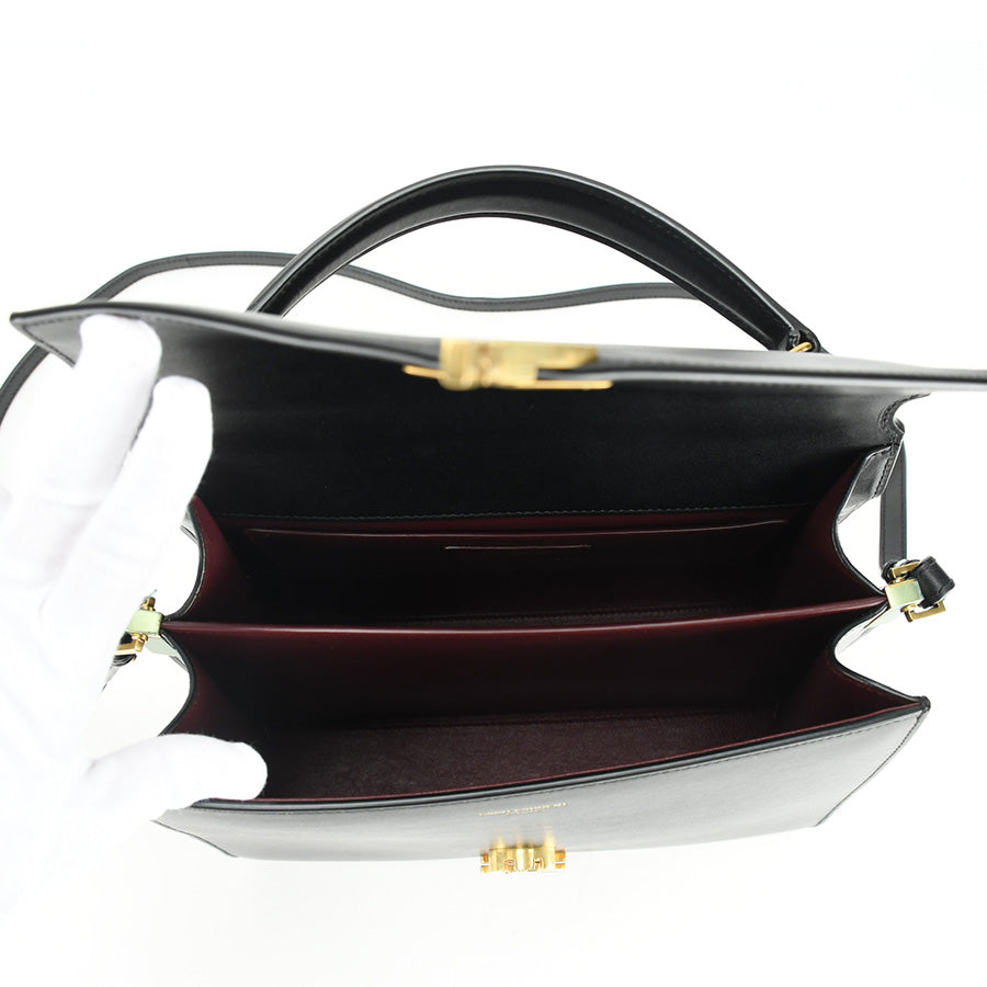 Saint Laurent- Cassandra Top Handle Bag Handbag Black