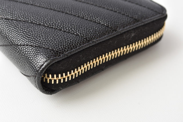 Saint Laurent- Paris Outlet Wallet Long Wallet Leather Black