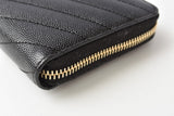Saint Laurent- Paris Outlet Wallet Long Wallet Leather Black