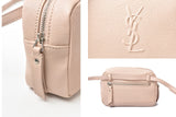 Saint Laurent- Belt Bag Shoulder Bag Leather Pink Beige