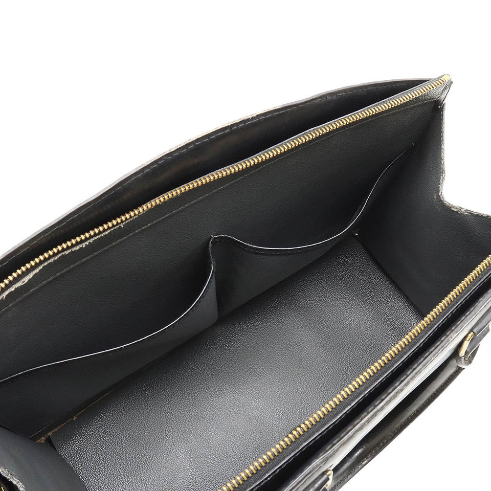 Louis Vuitton Epi Riviera Handbag Noir Black Gold Hardware