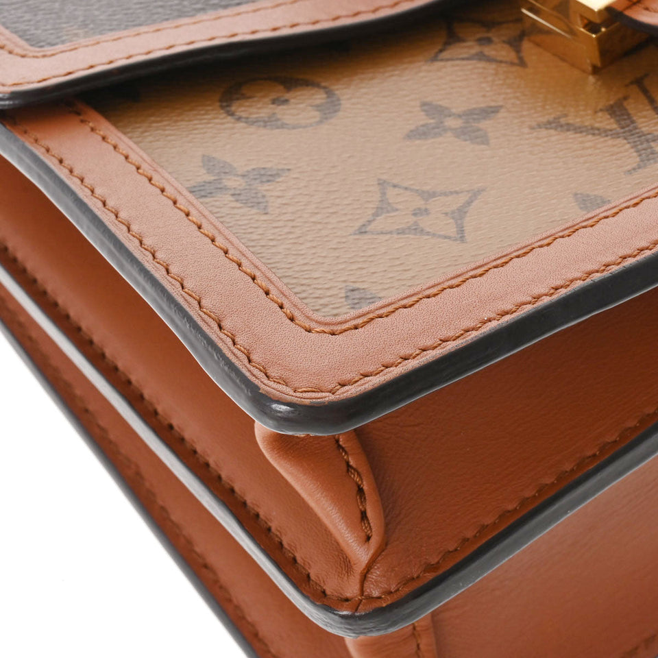 Louis Vuitton Monogram Reverse Dauphine MM Brown