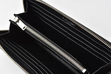Saint Laurent- Wallet Long Wallet Monogram Crocodile Leather Black