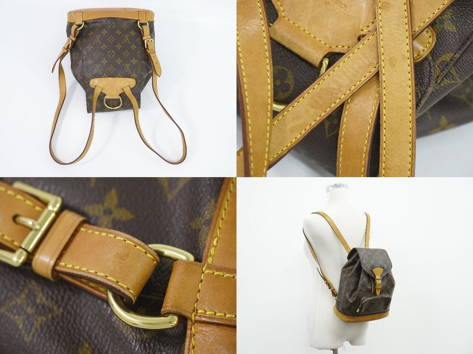 Louis Vuitton Montsouris MM Rucksack Backpack Monogram Brown