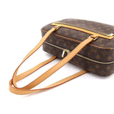 Louis Vuitton Monogram Cite GM Shoulder Bag Brown