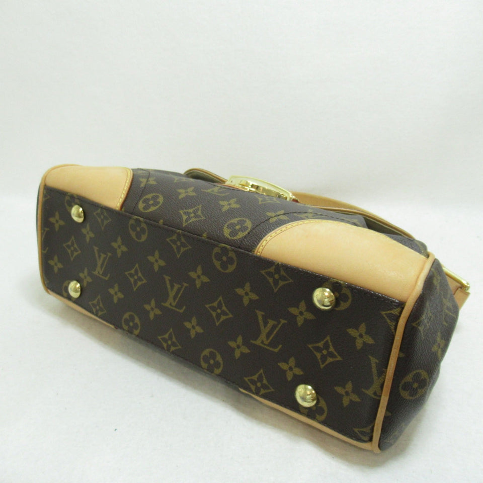 Louis Vuitton Beverly MM Shoulder Bag PVC Coated Canvas Monogram  Brown