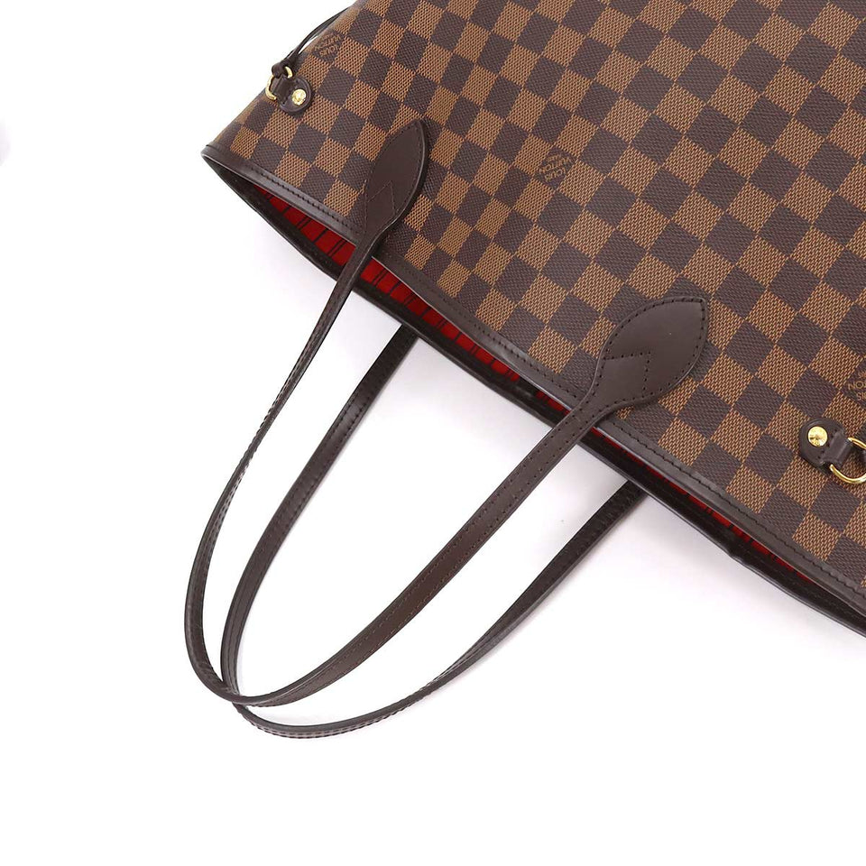 Louis Vuitton Damier Neverfull MM Tote Bag Ebene Cerise