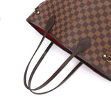 Louis Vuitton Damier Neverfull MM Tote Bag Ebene Cerise