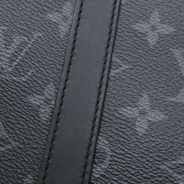 Louis Vuitton Eclipse Leather Sac Plat Shoulder Bag Black