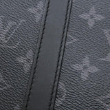 Louis Vuitton Eclipse Leather Sac Plat Shoulder Bag Black