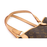 Louis Vuitton Monogram Batignolles Horizontal Tote Bag Brown Gold Metal Fittings