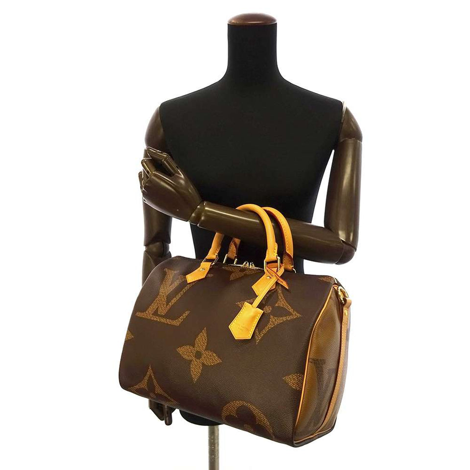 Louis Vuitton Handbag Monogram Giant Speedy Bandouliere 30 2way Black