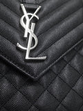 Saint Laurent- Paris Envelope Medium Chain Shoulder Bag Black