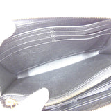 Louis Vuitton Round Zipper Long Wallet  Monogram Implant Black