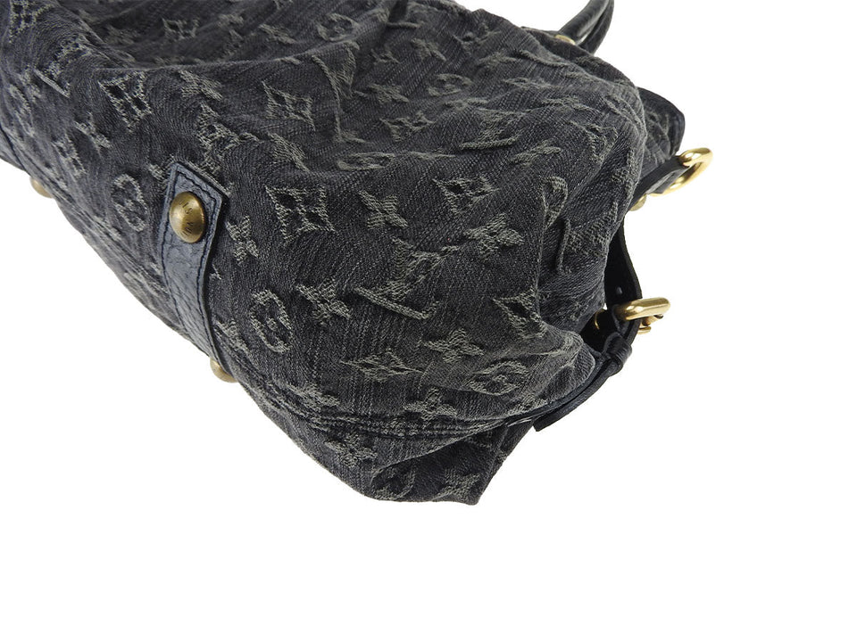 Louis Vuitton NeoCabby MM Noir Monogram Denim