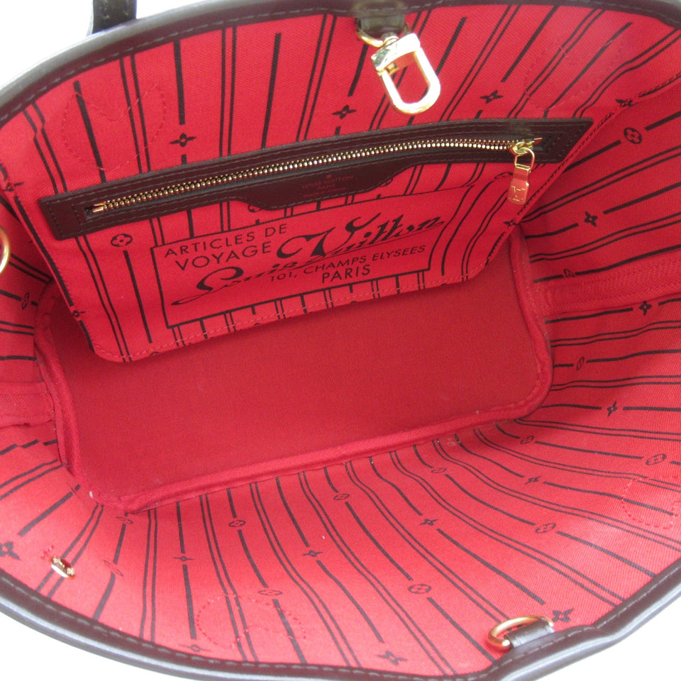 Louis Vuitton Neverfull Tote Bag PVC Coated Canvas Damier
